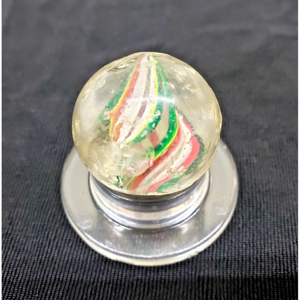 Ca. 1870-1915 DIVIDED CORE SWIRL MARBLE, 1 1/16 INCHES DIAMETER #127